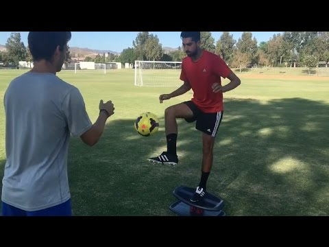 Balansborden gebruiken bij voetbaltraining